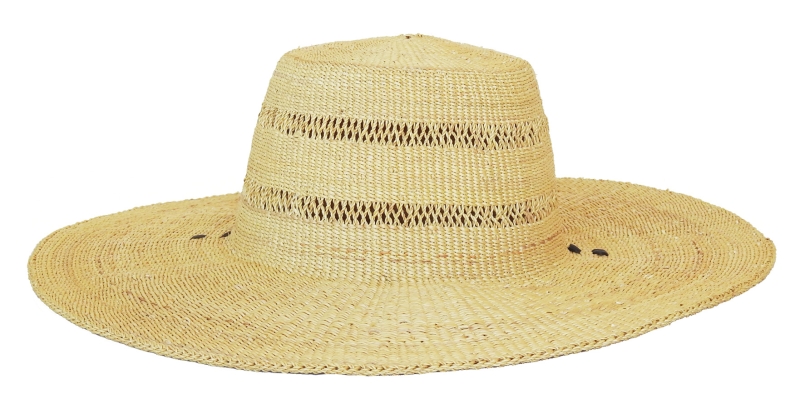 Bolga Elephant Grass Hat - handmade in Ghana as a hard wearing sun hat