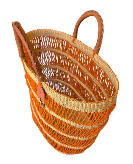 The Bolga Cosmo Mesh Baskets is a unique bag for your daily requirements, it has deep sides constructed with mesh weave and a double handle for easy access.
