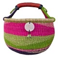 Bolga Market Basket – this large, high-quality basket has a fixed single handle for carrying comfort and an accessible open top. Great for markets & beach