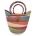 This Bolga U-shopper basket has a double handle and narrow profile making it portable and accessible. Perfect accessory for market, beach or shopping.