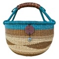 Bolga Market Basket – this large, high-quality basket has a fixed single handle for carrying comfort and an accessible open top. Great for markets & beach.