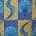 African Wax Print 07 (Mustard/Royal Blue/Light Blue)