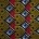 African Wax Print 13 (Royal Blue/Crimson/Dark Olive)