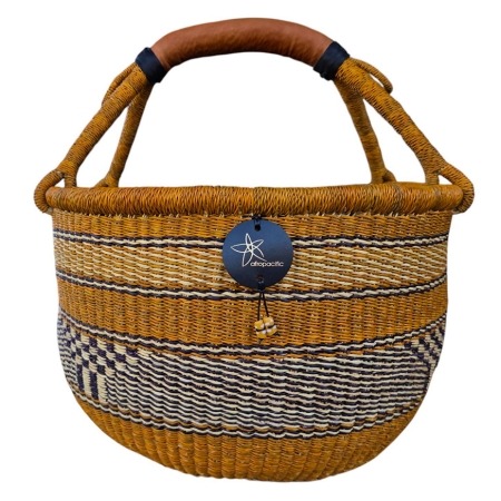 Bolga Market Basket – this large, high-quality basket has a fixed single handle for carrying comfort and an accessible open top. Great for markets & beach.