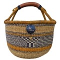 Bolga Market Basket – this large, high-quality basket has a fixed single handle for carrying comfort and an accessible open top. Great for markets & beach.