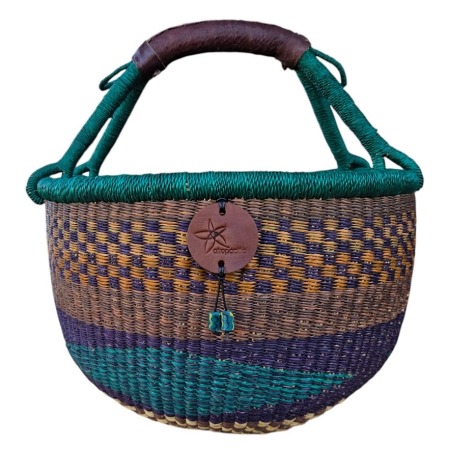 Bolga Market Basket – this large, high-quality basket has a fixed single handle for carrying comfort and an accessible open top. Great for markets & beach.