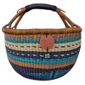 Bolga Market Basket – this large, high-quality basket has a fixed single handle for carrying comfort and an accessible open top. Great for markets & beach.
