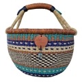 Bolga Market Basket – this large, high-quality basket has a fixed single handle for carrying comfort and an accessible open top. Great for markets & beach.