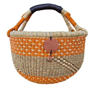 Bolga Market Basket – this large, high-quality basket has a fixed single handle for carrying comfort and an accessible open top. Great for markets & beach.