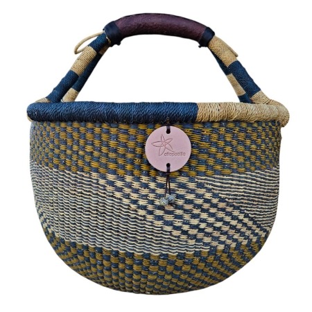 Bolga Market Basket – this large, high-quality basket has a fixed single handle for carrying comfort and an accessible open top. Great for markets & beach.