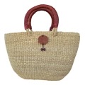 The Bolga Classic Oval Shopper Basket has a double handle which makes it open and accessible. Great family basket for markets or beach/swimming.