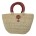 The Bolga Classic Oval Shopper Basket has a double handle which makes it open and accessible. Great family basket for markets or beach/swimming.
