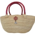 The Bolga Classic Oval Shopper Basket has a double handle which makes it open and accessible. Great family basket for markets or beach/swimming.