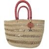 The Bolga Classic Oval Shopper Basket has a double handle which makes it open and accessible. Great family basket for markets or beach/swimming.